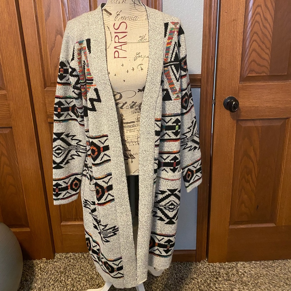 NWT- Heimish Aztec Cardigan- OS
